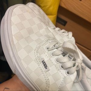 white checkered vans